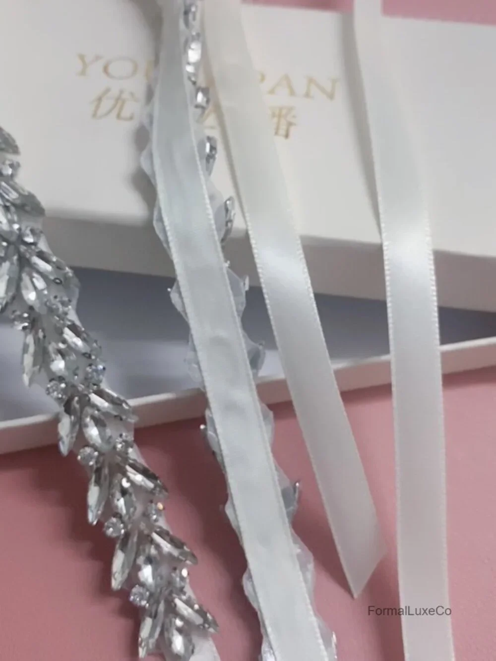 Rhinestone Wedding Belt Sash for Bride Bridesmaid Dress